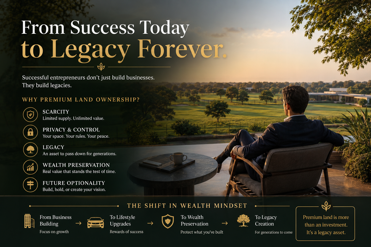 Why Successful Entrepreneurs Eventually Move Towards Premium Land Ownership